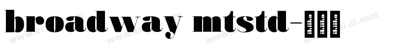 broadway mtstd字体转换